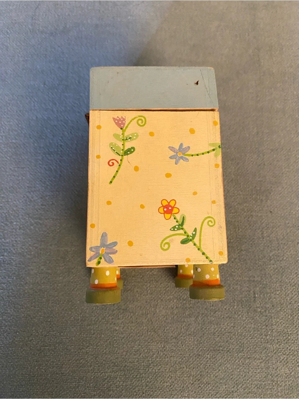 Natural Life Wooden Keepsake Box Friends Are Angels Footed Hinged Trinket Boho